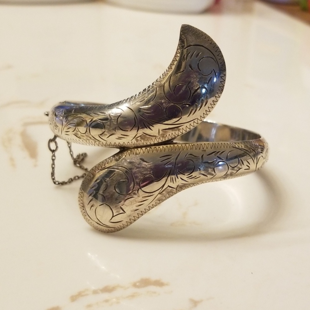 Vintage Sterling Silver Cuff Bracelet